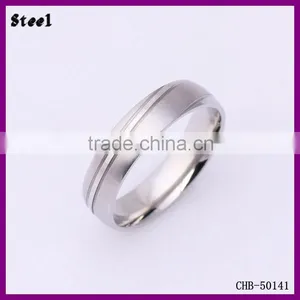 Yiwu Fashion Beautiful 316L Line Men's Ring thumbnail-1
