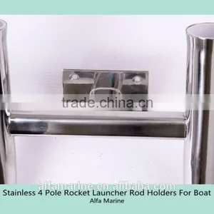 Stainless 4 Pole Rocket Launcher Rod Holders For Boat thumbnail-5