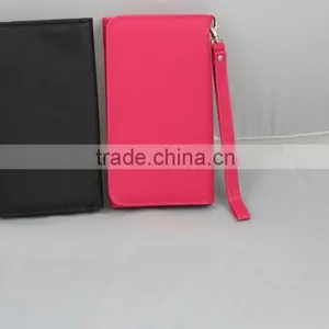 Genuine Leather /PU Simple Women Wallet Passport Holder Purse With Card Slots thumbnail-4