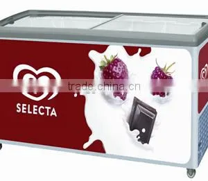 205L Commercial Display Freezer Ice Cream Fridge Ice Cream Refrigerator Ice Cream Freezer thumbnail-5