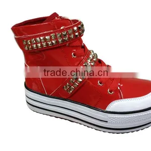 Red Lady Casual Canvas Shoes thumbnail-1