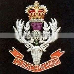 Hand Embroidered Badges , Emblems , Crest , Insignias , Patches thumbnail-1
