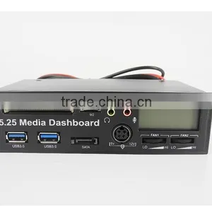 PCIe to USB 3.0 HUB USB2.0 All-in-one Card Reader 5.25 Media Dashboard Pannel thumbnail-5