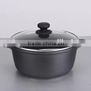 Aluminum Non-stick Casserole Stockpot With Glass Lid thumbnail-1
