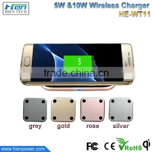 China Manufacturer Mini Wireless Charging Pad Qi Wireless Fast Charger for Samsung Galaxy S7,note7 thumbnail-1