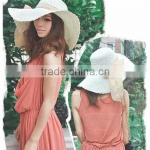 2016 Factory Direct Sexy Ladies Beach Straw Hat Popular Summer Hot Sale Girls Sombrero Straw Hat Wholesale thumbnail-3