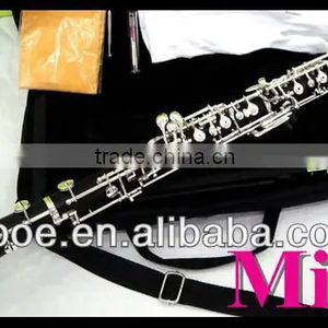 Musical Instrument Full Automatic Oboe With Silver Plated in Ebony Wooden Body thumbnail-1