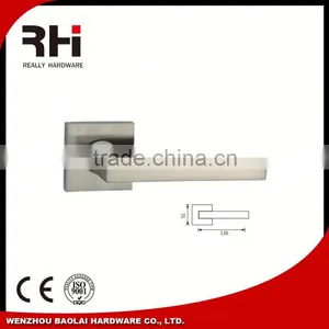 Euro Profile Steel Door Aluminum Door Handle on Plate thumbnail-1