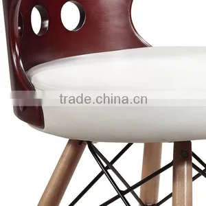 Elegant Plywood Dining Chairs With PU Cushion thumbnail-5