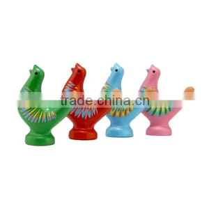 Ceramic Colorful Bird Water Whistles thumbnail-1
