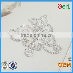 2016 New Design Waist Rhinestone Beaded Laces for Bridal Dress thumbnail-4