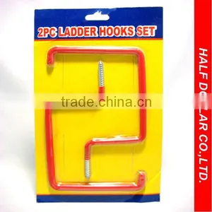 Mechanise Quality - 2PCS Ladder Hooks Set, PVC Coated Hook, , "S" Hook For One Dollar Item thumbnail-1