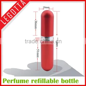 Portable Empty Aluminum Beautiful 5ml Refillable Metal Perfume Bottle in Stock thumbnail-6