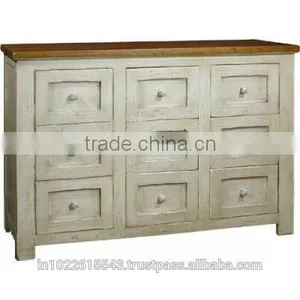 Shabby Chic Furniture Cabinet, Painted Wood Cabinet thumbnail-1