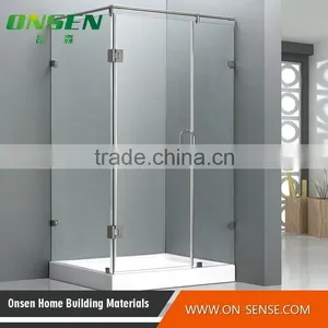 Square Safe Tempered Glass Hinged Door Shower Enclosure thumbnail-2