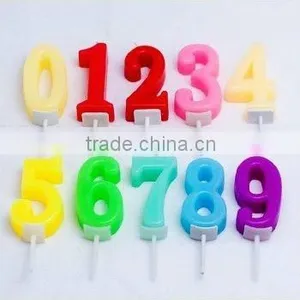Wholesale Assorted Color Number Candle Party Cake Candles thumbnail-1