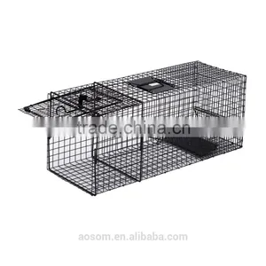 PawHut Black Pet Small Metal Animal Trap thumbnail-1