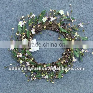 2012 Latest Spring Decorative Artificial Flower Wreaths thumbnail-1