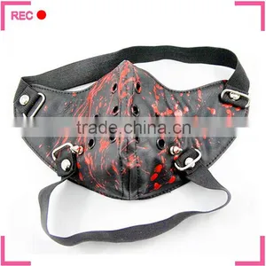 Carnival Mask With Blood Decoration, Simple Design Masquerade Party Mask thumbnail-2