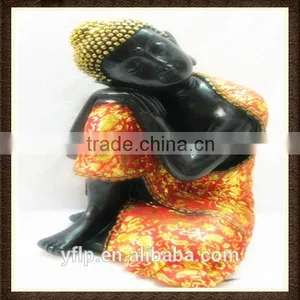 Resin Sitting and Closing Eyes Hindu God Craft for Home Decoration thumbnail-1