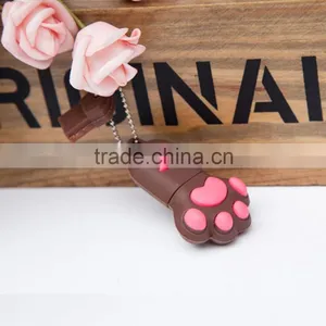 Cheap 8GB-32GB Thumb Flash Drive Paw Shaped USB Flash Memory thumbnail-1