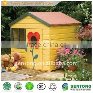 Sunflower Kids Outdoor Wooden Playhouse thumbnail-1