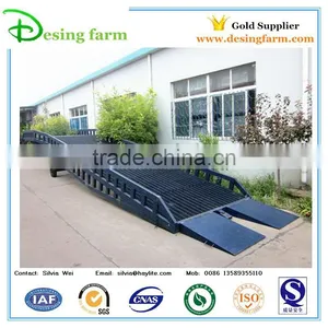 Mobile Container Loading Ramp With Adjustable Support Legs thumbnail-1