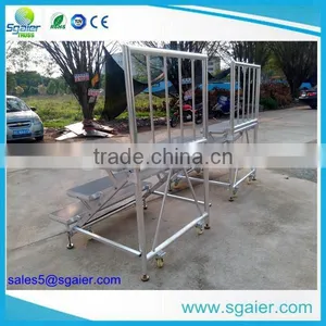 New Aluminum Folding Choral Riser With Wheels for School thumbnail-2