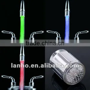 Water Glow Shower LED Faucet Light Temperature Sensor thumbnail-1