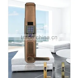 High-performance Fingerprint Passwords Key Sliver Smart Door Lock for Home/office/hotel thumbnail-1