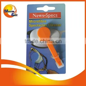 High Quality Soft Microfiber Glasses Lens Cleaner Clip With Logo Printing thumbnail-1