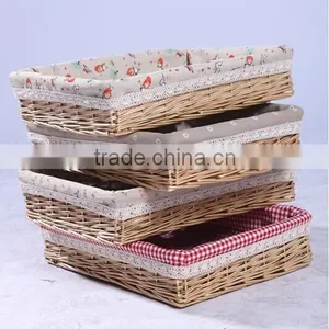 Nice Cheap Wicker Tray Willow Tray Willow Fruit Vegetable Tray thumbnail-1