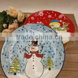 Haonai High Quality Promotion Christmas Bone China Plate thumbnail-2