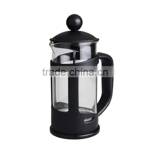 French Press Coffee Tea Pot & Glass Espresso Maker, Black 34oz Glass Teapot thumbnail-1