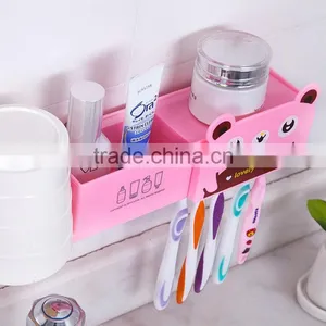 N161 New Products Cartoon Animal Sucker Family Toothbrush Holder thumbnail-4