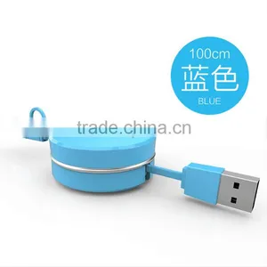 Hot Sale Hidden USB Data Cable Dual Universal Flexible USB Charging Cable For Iphone 5s/6/6s And Android Mobile Phones thumbnail-4