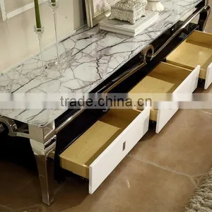 Modern Design Marble Top TV Stand thumbnail-2