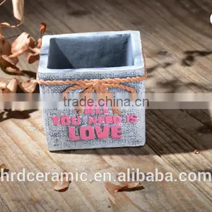 Popular Envoirmental Cement Decorative Plant Pots Indoor thumbnail-6