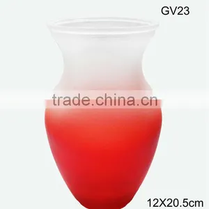 GV21 Frosted Blue Glass Vases Decoratives thumbnail-4