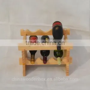 High-grade Wooden Wine Display Shelf thumbnail-1