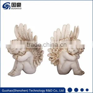 Custom Home Decoration Resin Cherub Angel Statues Wholesale thumbnail-1