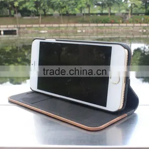 Classical Chinese Walnut/bamboo/rosewood/cherry Card Bumper/pocket Cell Phone Case for Iphone 7 thumbnail-6