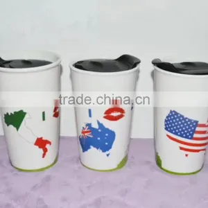 New Arrivel 11oz Ceramics Cup With Cover for Promotional thumbnail-1