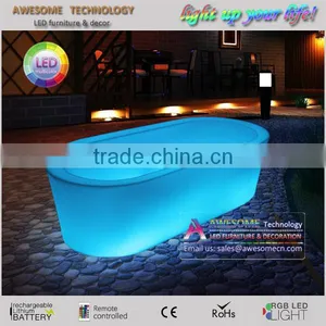 Led Glow Big Round Planter Pot / Roundabout Centre Planter Pot thumbnail-1