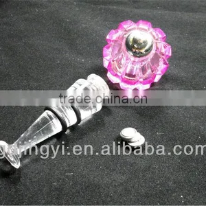 New Style Gem Shaped Acrylic LED Lighted Wine Bottle Stopper thumbnail-5