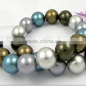 Mix Color Loose South Sea Shell Pearl Strand thumbnail-3