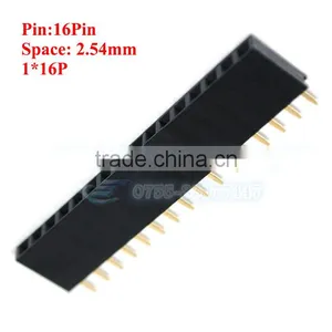 16PIN Single Female Header 2.54mm Space 1*16P thumbnail-1