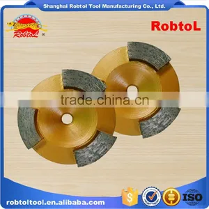70mm Three 3 Segment Diamond Grinding Wheel Abrasive Polishing Disc for Concrete Granite Marble Double Cup Wheel thumbnail-3