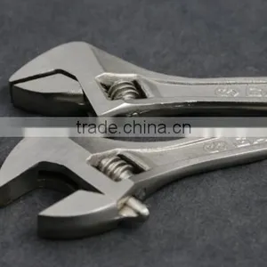 Wide Mouth Tube Live Nickel Plated Spanner Wrench Adjustable Spanner Nut Wrench Pipe Wrench thumbnail-2