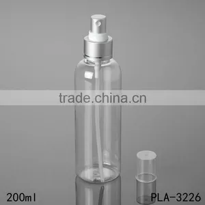 Clear 2017 Hot New Products Cosmetic Fragrance Perfume Round Shoulder 200ml Hot Sale Price Plastic Spray Bottle of Water thumbnail-3